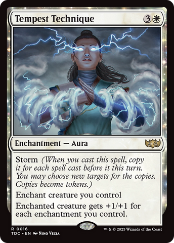 Tempest Technique (TDC-016) - Commander: Tarkir: Dragonstorm: (enchantment)