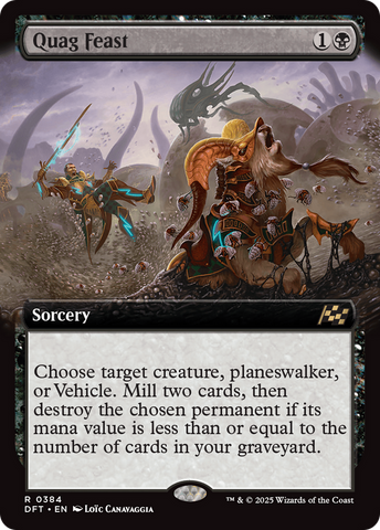 Quag Feast (Extended Art) (DFT-384)  Foil - Aetherdrift: (Extended Art)
