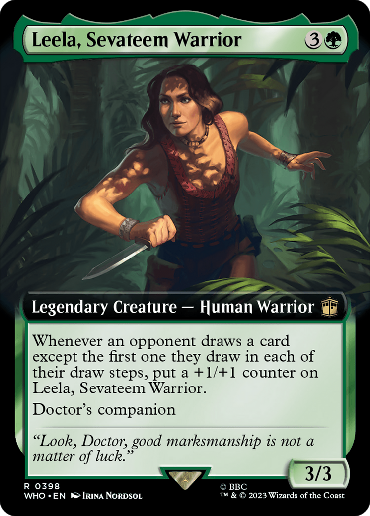 Leela, Sevateem Warrior (Extended Art) (WHO-398)  - Doctor Who: (Extended Art)