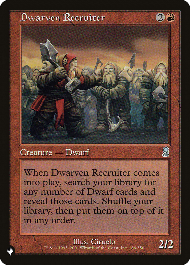 Dwarven Recruiter (LIST-186/350)  - The List