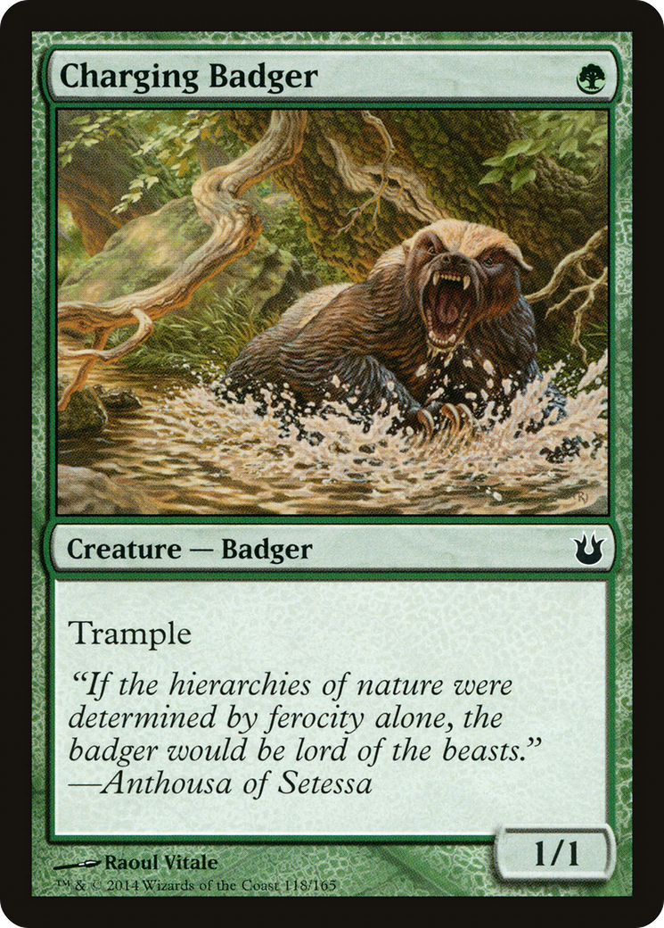 Charging Badger (BNG-118)  Foil - Born of the Gods