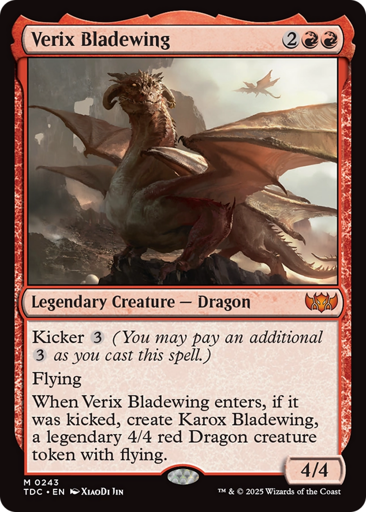 Verix Bladewing (TDC-243) - Commander: Tarkir: Dragonstorm