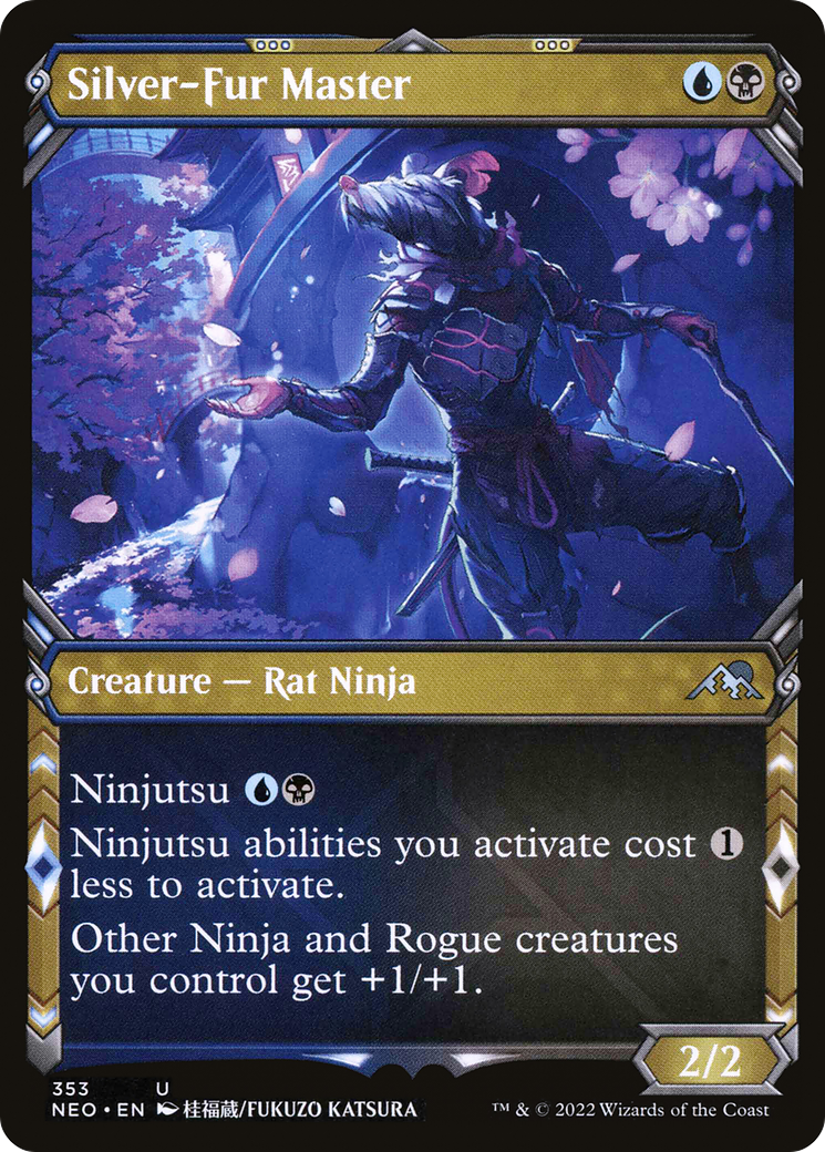 Silver-Fur Master (Showcase) (NEO-353)  - Kamigawa: Neon Dynasty: (Showcase)