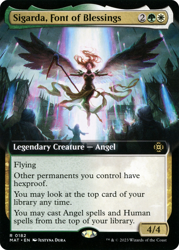 Sigarda, Font of Blessings (Extended Art) (MAT-182)  Foil - March of the Machine: The Aftermath: (Extended Art)