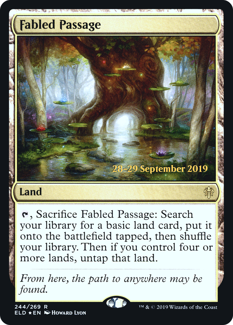 Fabled Passage (ELD) (PRE-244S) - Throne of Eldraine Promos Foil