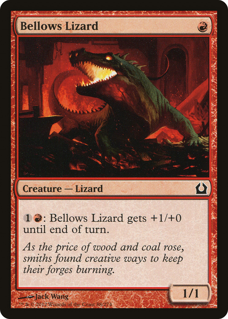 Bellows Lizard (RTR-088)  Foil - Return to Ravnica