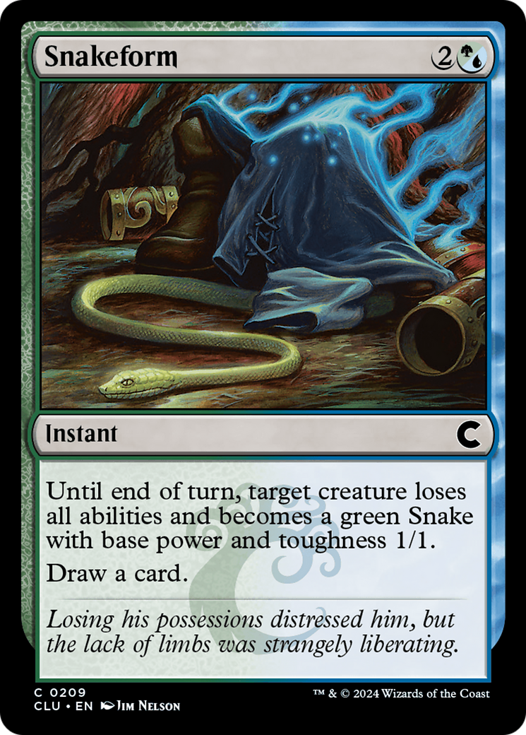 Snakeform (CLU-209)  - Ravnica: Clue Edition