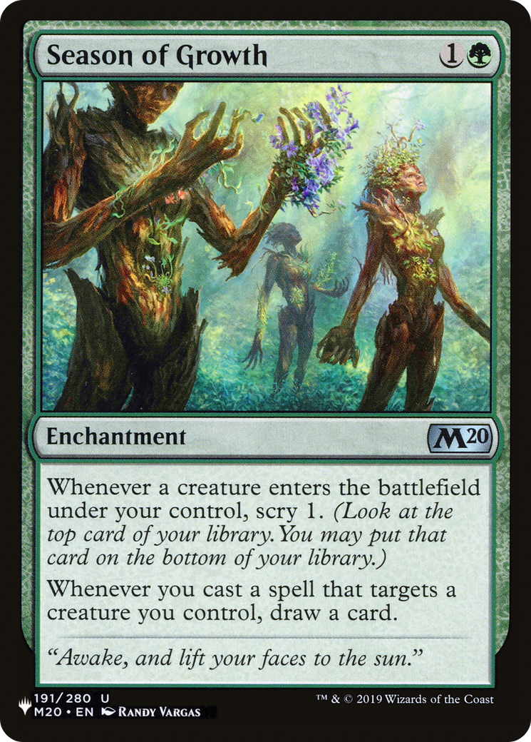 Season of Growth (LIST-M20-191)  - The List