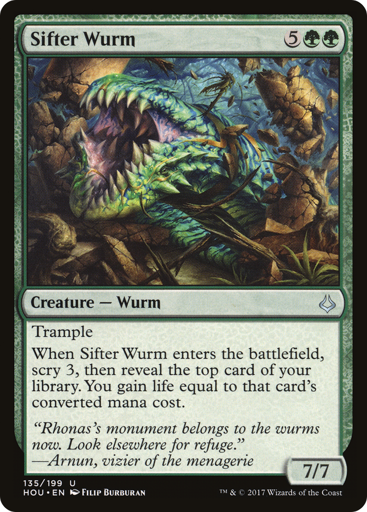 Sifter Wurm (HOU-135)  Foil - Hour of Devastation