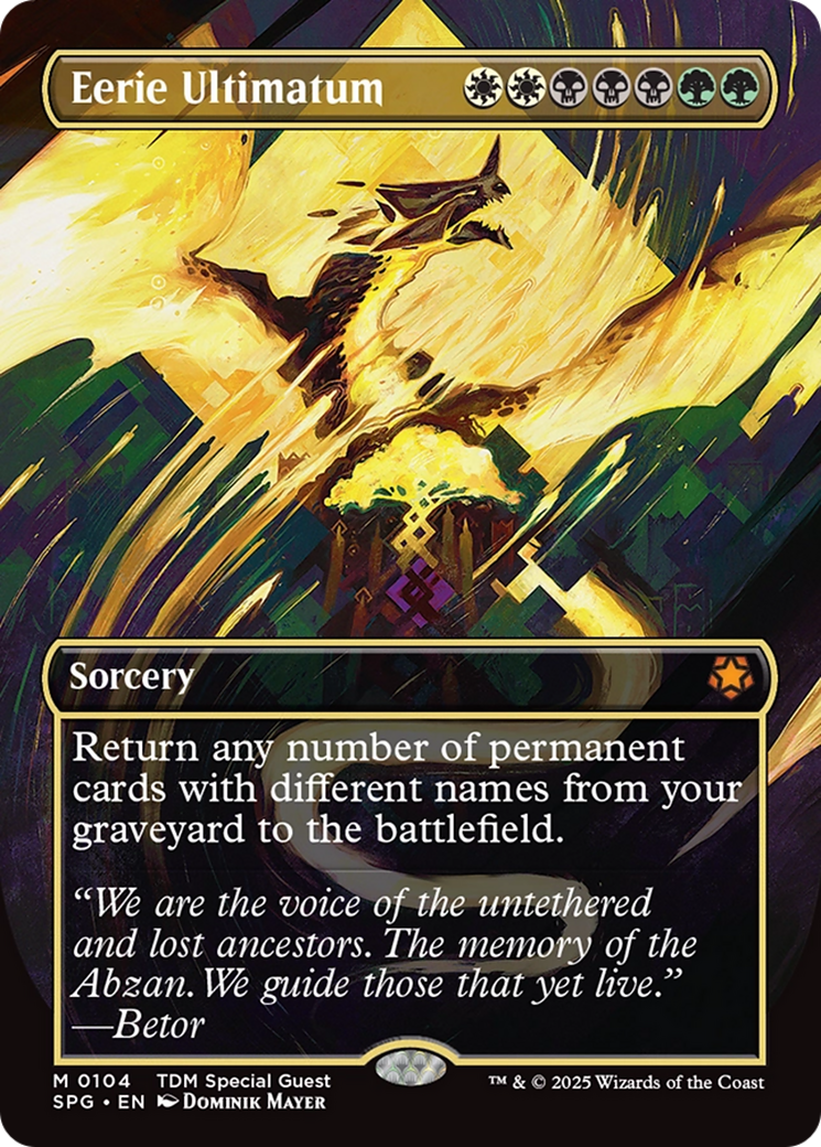 Eerie Ultimatum (Borderless) (SPG-104)  Foil - Special Guests
