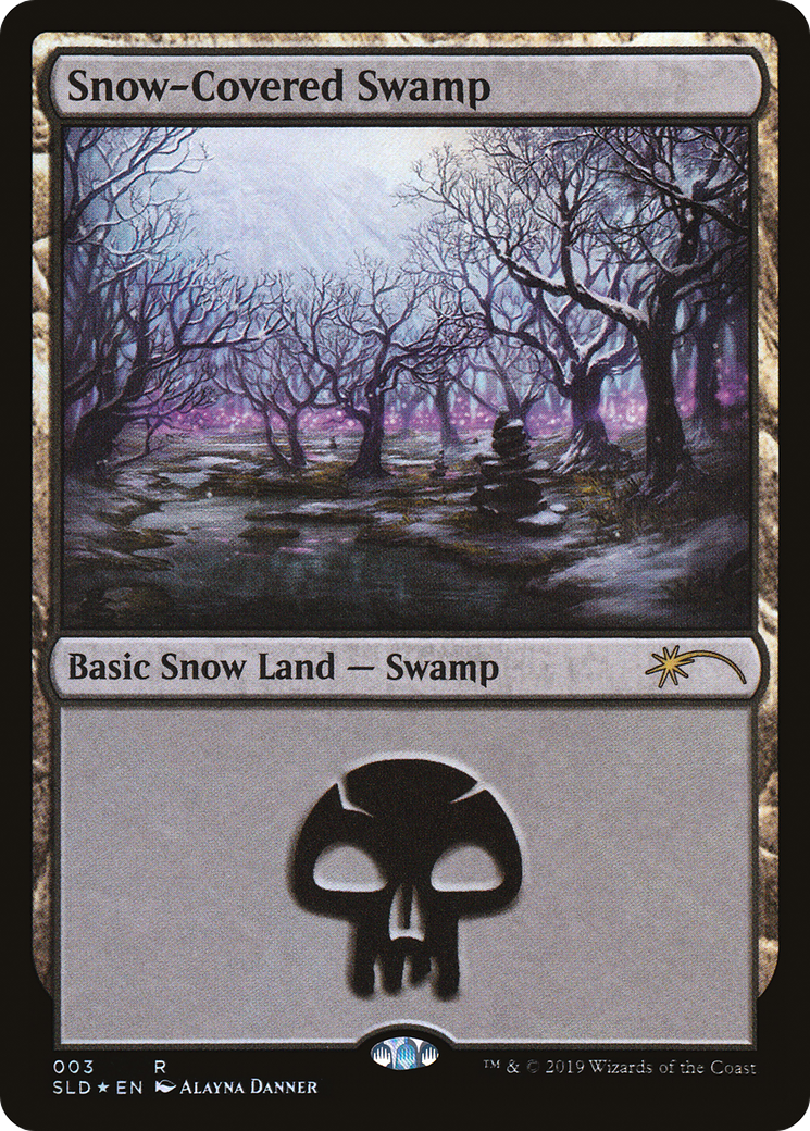 Snow-Covered Swamp (3) (SLD-003)  Foil - Secret Lair Drop