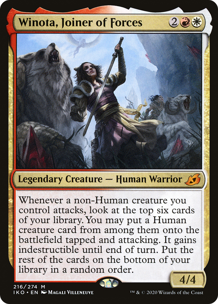 Winota, Joiner of Forces (IKO-216)  - Ikoria: Lair of Behemoths