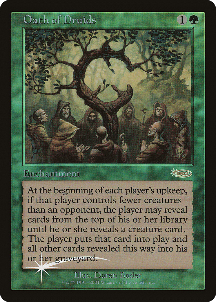 Oath of Druids (JDG-002)  Foil - Judge Gift Cards 2001