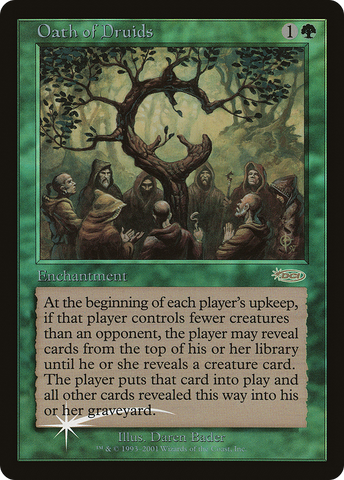 Oath of Druids (JDG-002)  Foil - Judge Gift Cards 2001