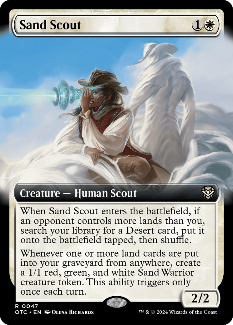 Sand Scout (Extended Art) (OTC-047)  - Outlaws of Thunder Junction Commander: (Extended Art)