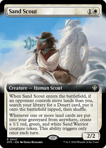 Sand Scout (Extended Art) (OTC-047)  - Outlaws of Thunder Junction Commander: (Extended Art)