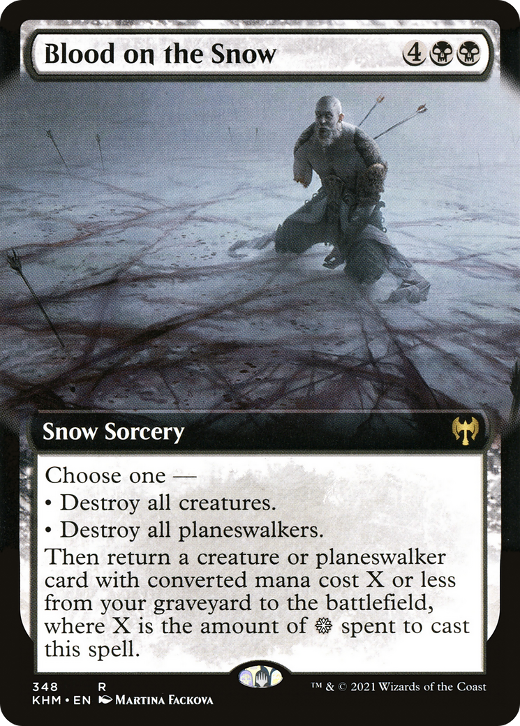 Blood on the Snow (Extended Art) (KHM-348)  Foil - Kaldheim