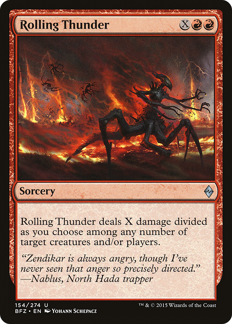 Rolling Thunder (BFZ-154)  Foil - Battle for Zendikar