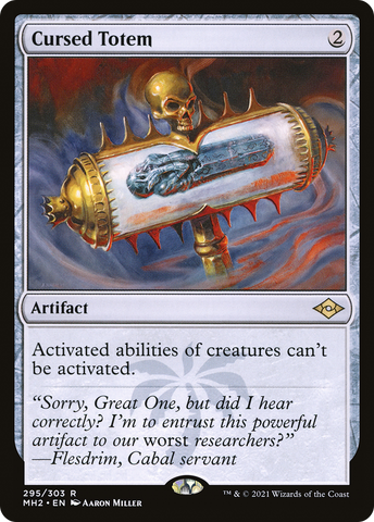 Cursed Totem (MH2-295)  Foil - Modern Horizons 2
