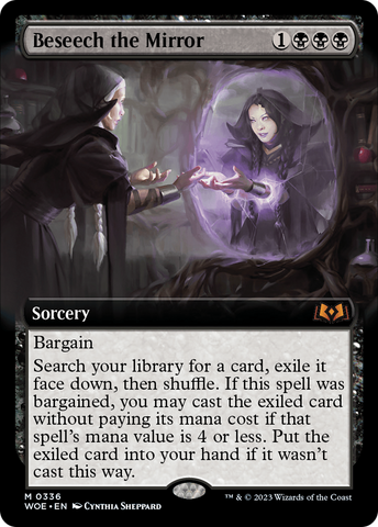 Beseech the Mirror (Extended Art) (WOE-336)  Foil - Wilds of Eldraine: (Extended Art)