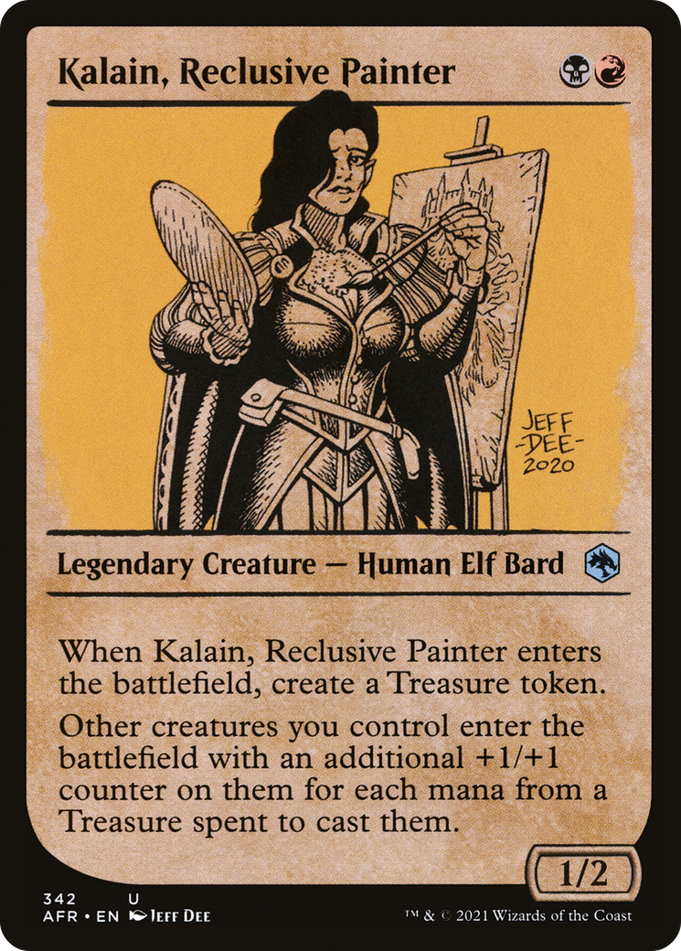 Kalain, Reclusive Painter (Showcase) (AFR-342)  Foil - Adventures in the Forgotten Realms: (Showcase)