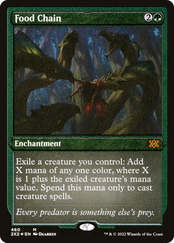 Food Chain (Foil Etched) (2X2-460)  Foil - Double Masters 2022