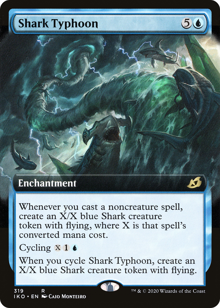 Shark Typhoon (Extended Art) (IKO-319)  Foil - Ikoria: Lair of Behemoths: (Extended Art)