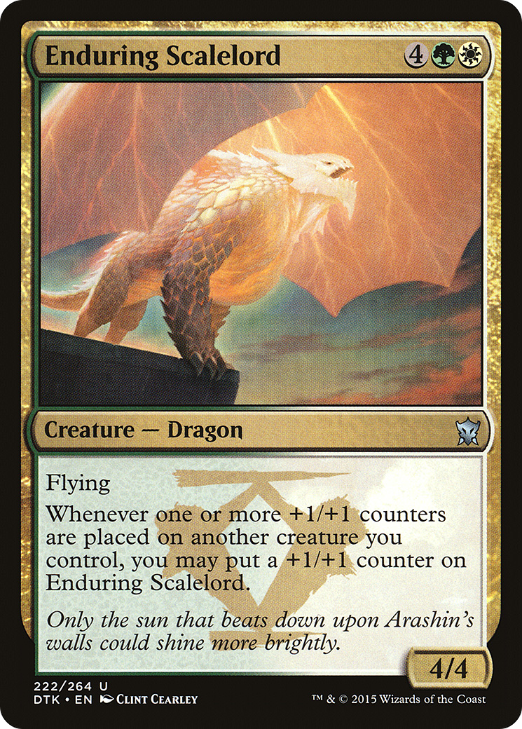 Enduring Scalelord (DTK-222)  Foil - Dragons of Tarkir