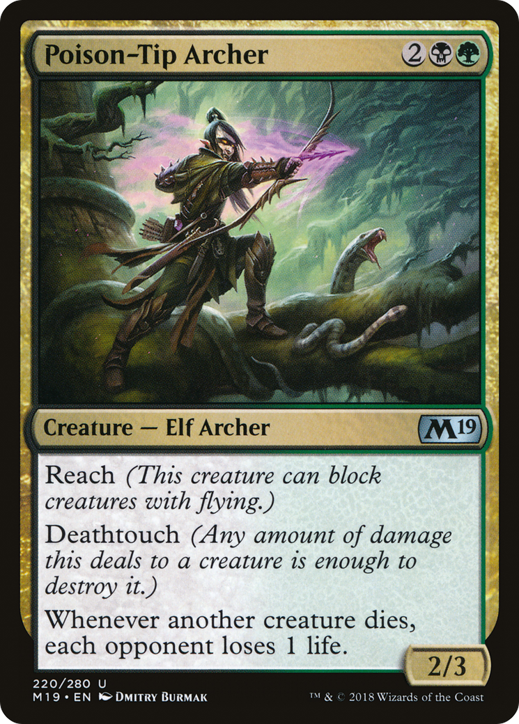 Poison-Tip Archer (M19-220)  - Core Set 2019