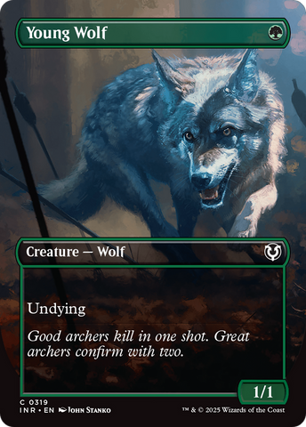Young Wolf (Borderless) (INR-319)  - Innistrad Remastered