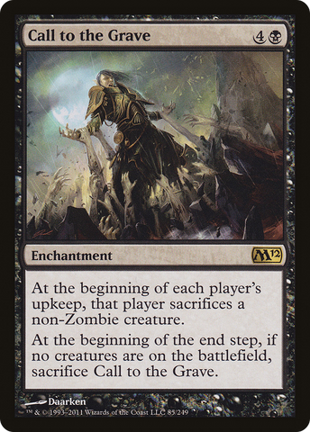 Call to the Grave (M12-085)  Foil - Magic 2012