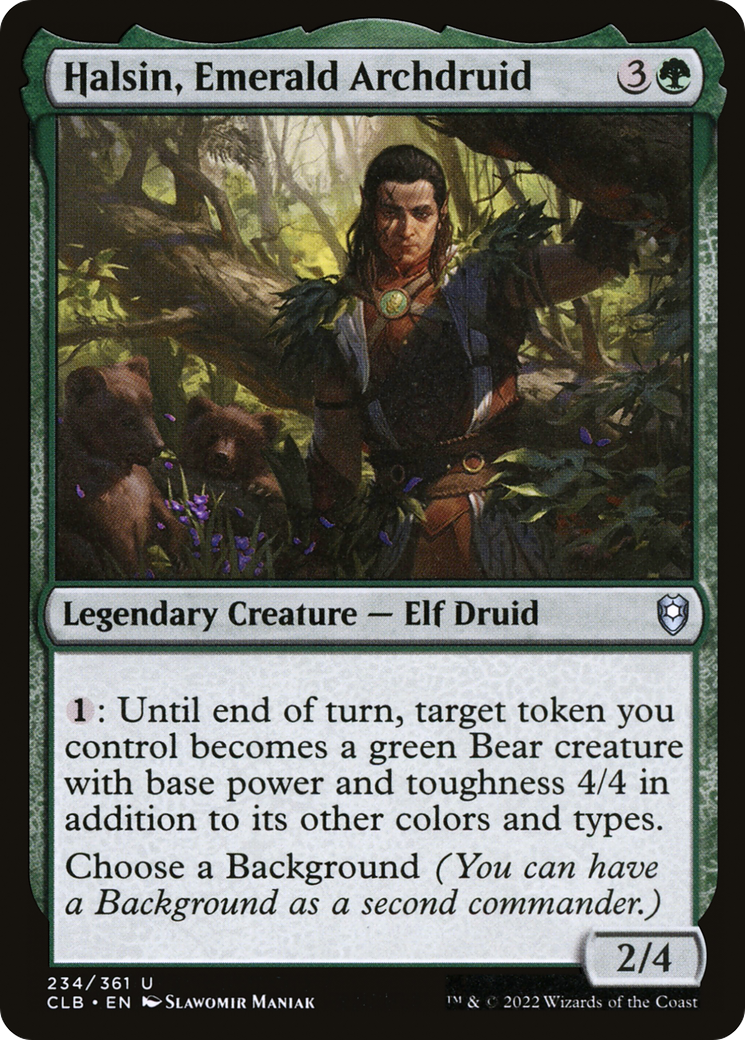 Halsin, Emerald Archdruid (CLB-234)  Foil - Commander Legends: Battle for Baldur's Gate