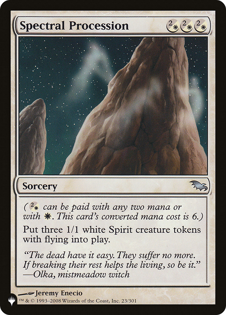 Spectral Procession (LIST-SHM-23)  - The List