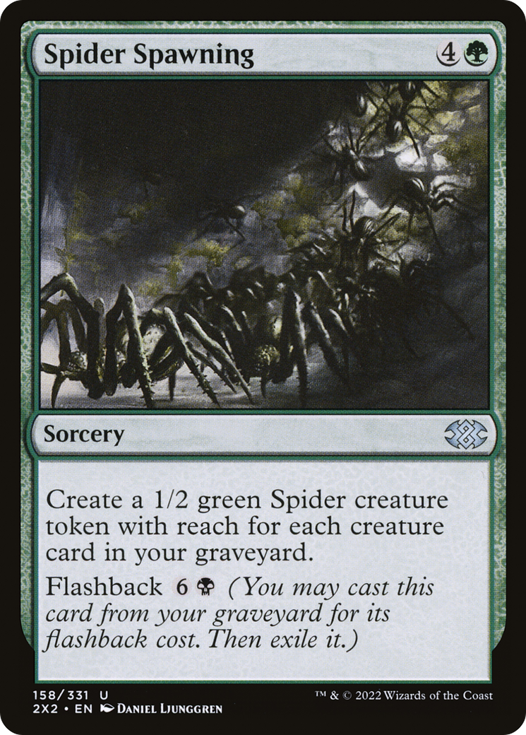 Spider Spawning (2X2-158)  Foil - Double Masters 2022