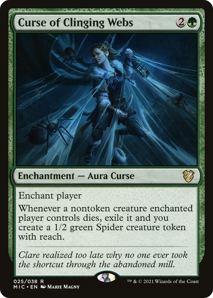 Curse of Clinging Webs (MIC-025)  - Midnight Hunt Commander