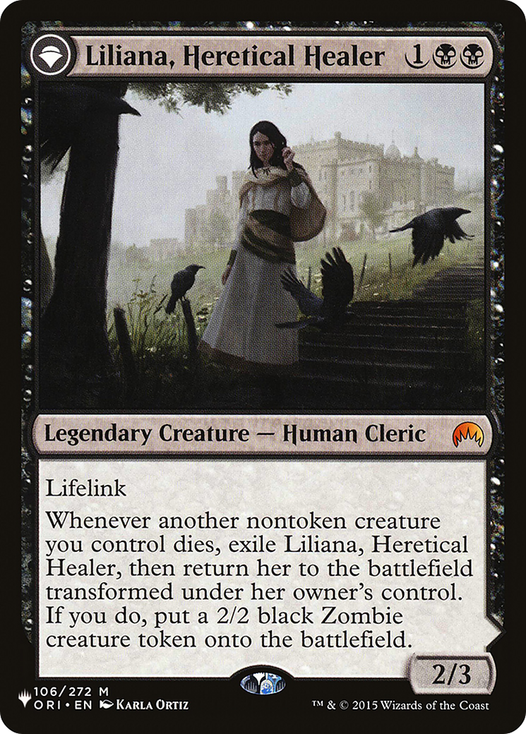 Liliana, Heretical Healer (LIST-106)  - The List: (originpwdfc)