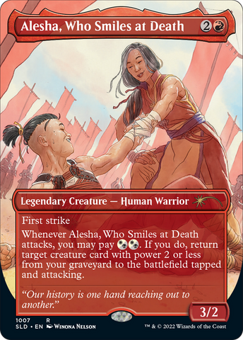 Alesha, Who Smiles at Death (SLD-1007)  Foil - Secret Lair Drop (Borderless)