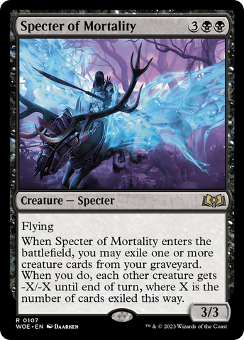 Specter of Mortality (WOE-107)  - Wilds of Eldraine