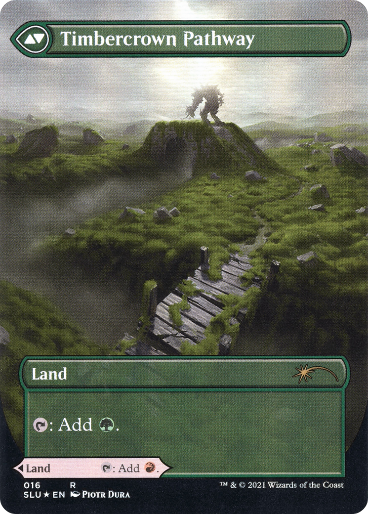 Cragcrown Pathway (Borderless) (SLU-016)  Foil - Secret Lair: Ultimate Edition: (Showcase)
