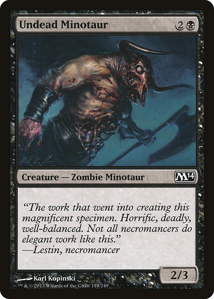 Undead Minotaur (M14-119)  - Magic 2014