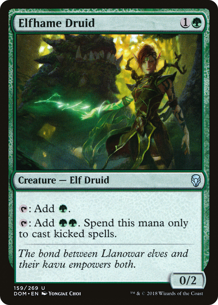 Elfhame Druid (DOM-159)  Foil - Dominaria