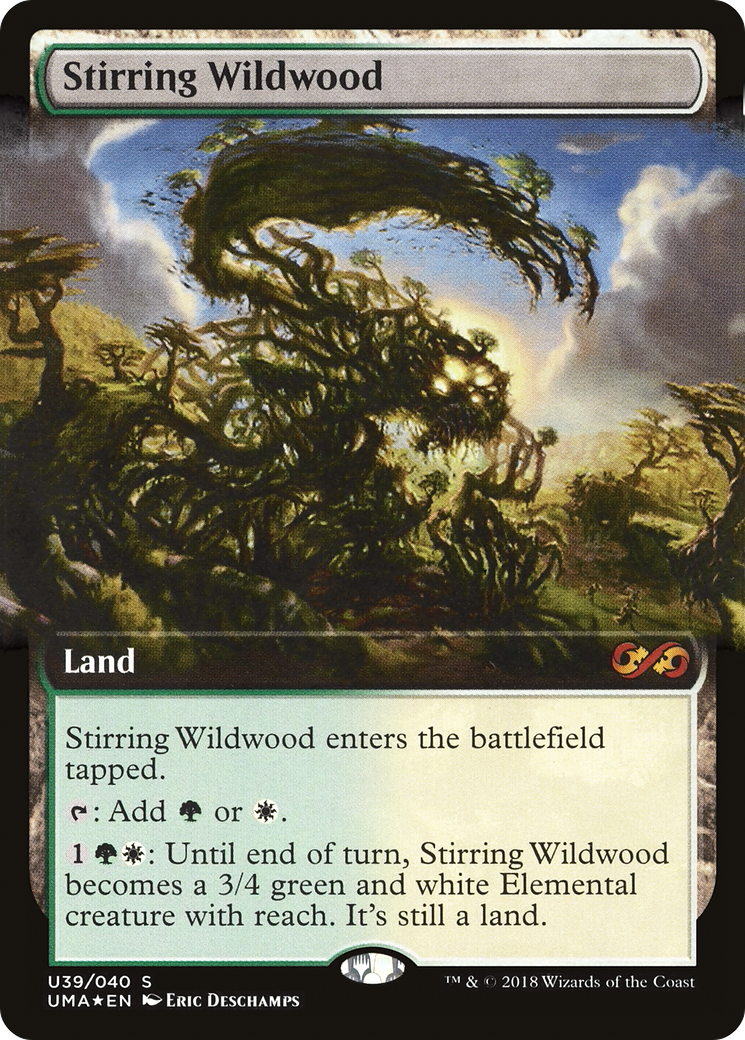 Stirring Wildwood (UMA:BT-U39)  Foil - Ultimate Box Topper: (Extended Art)