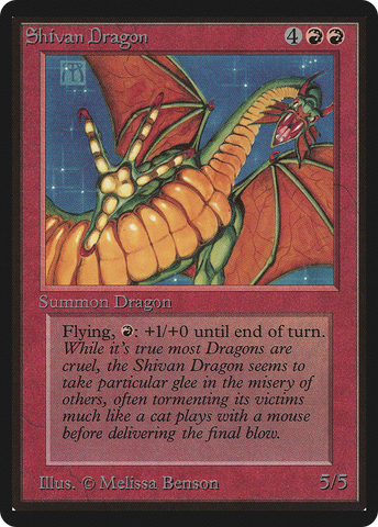 Shivan Dragon (LEB-)  - Limited Edition Beta
