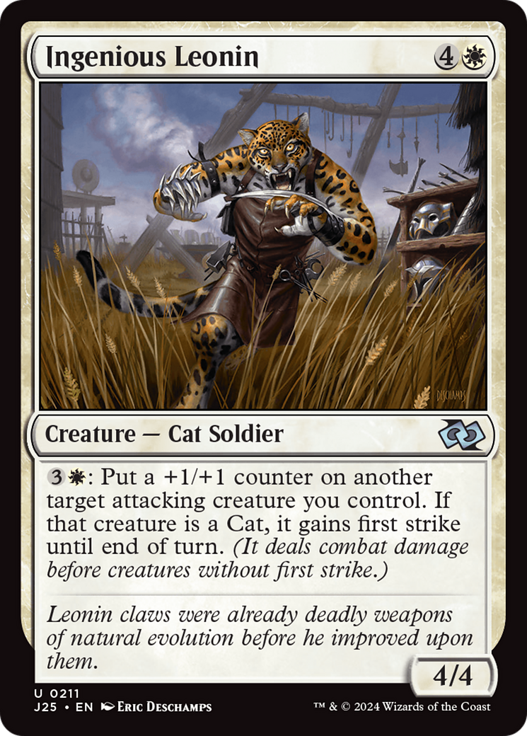 Ingenious Leonin (J25-211)  - Foundations Jumpstart