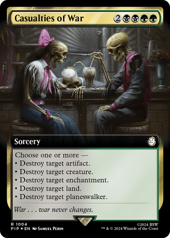 Casualties of War (Extended Art) (Surge Foil) (PIP-1004)  Foil - Fallout: (Extended Art)