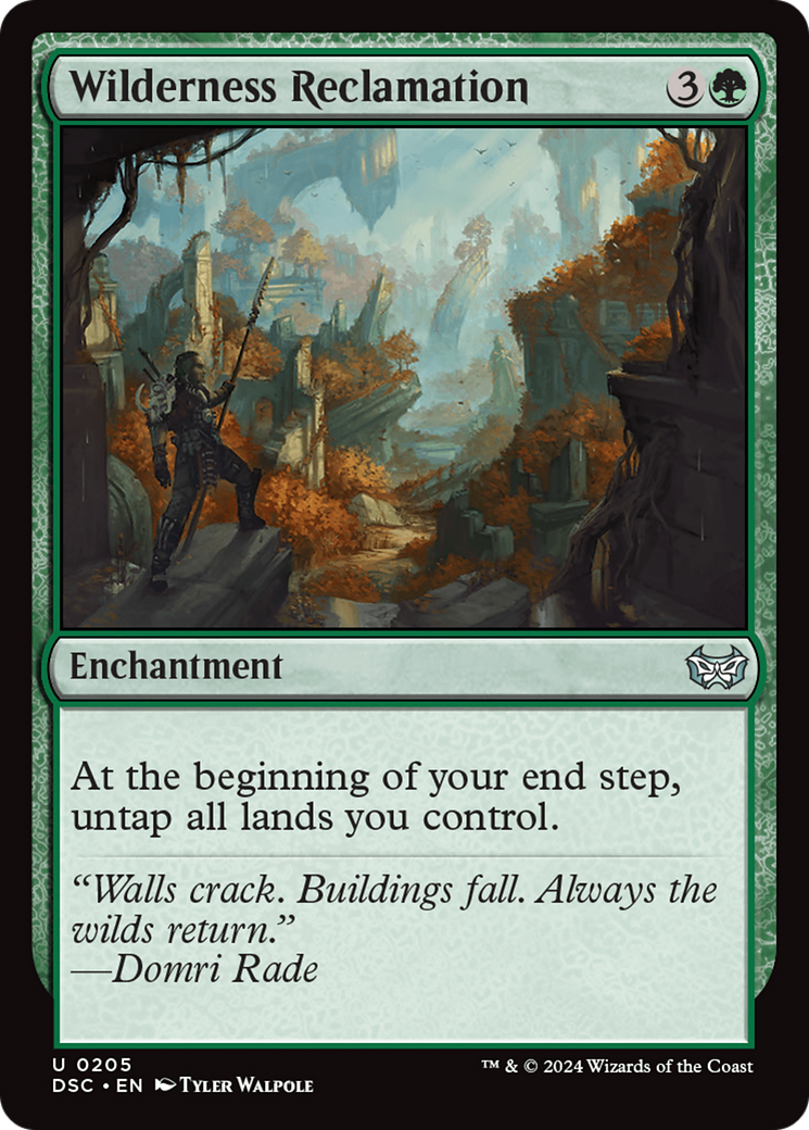 Wilderness Reclamation (DSC-205)  - Duskmourn: House of Horror Commander
