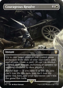 Courageous Resolve (Borderless) (LTC-506)  Foil - Tales of Middle-earth Commander