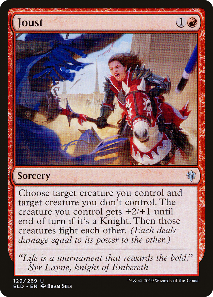 Joust (ELD-129)  Foil - Throne of Eldraine