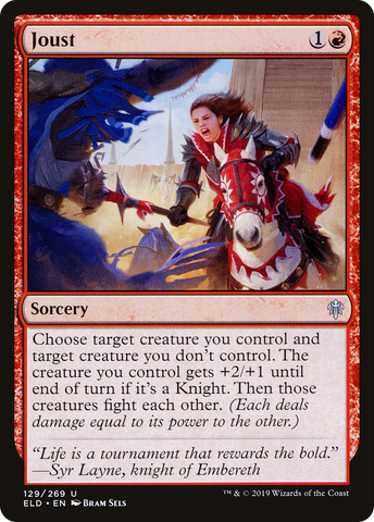 Joust (ELD-129)  Foil - Throne of Eldraine