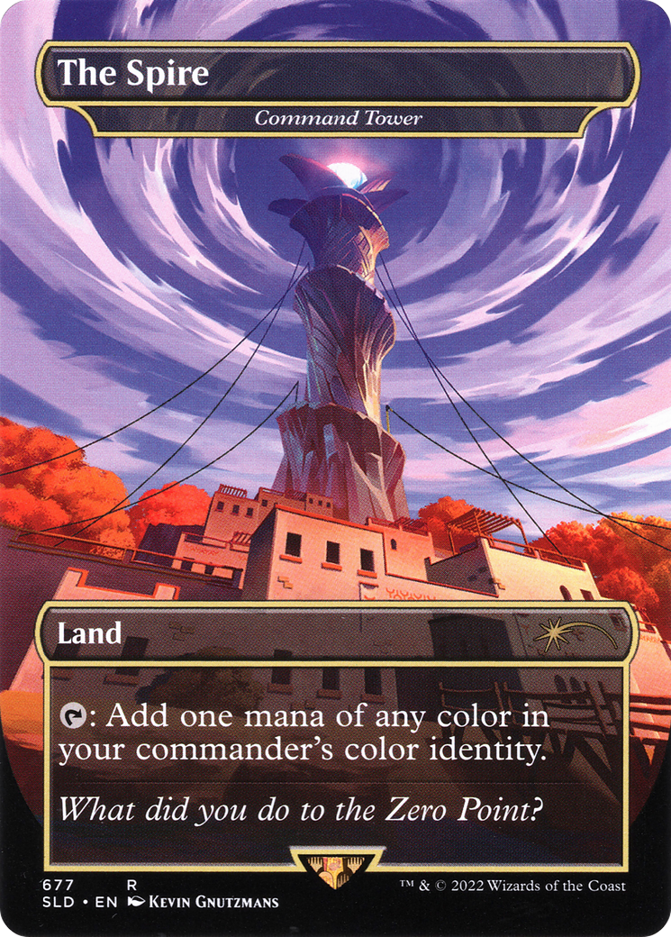 The Spire - Command Tower (SLD-677)  Foil - Secret Lair Drop / The Spire (Borderless)